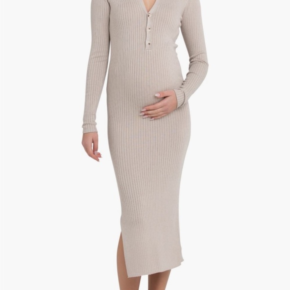 Sammy Rib Long Sleeve
Maternity/Nursing Polo
